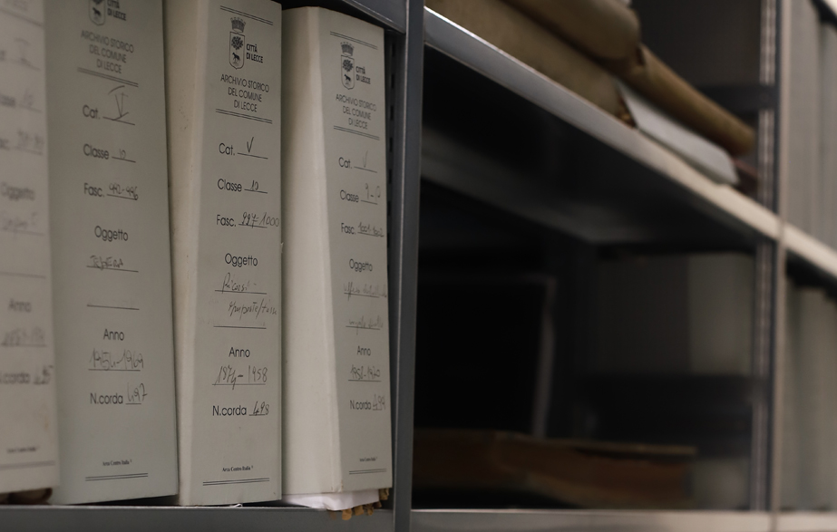 chi siamo patrimonio documentario fondo non ordinato archivio storico comune di lecce