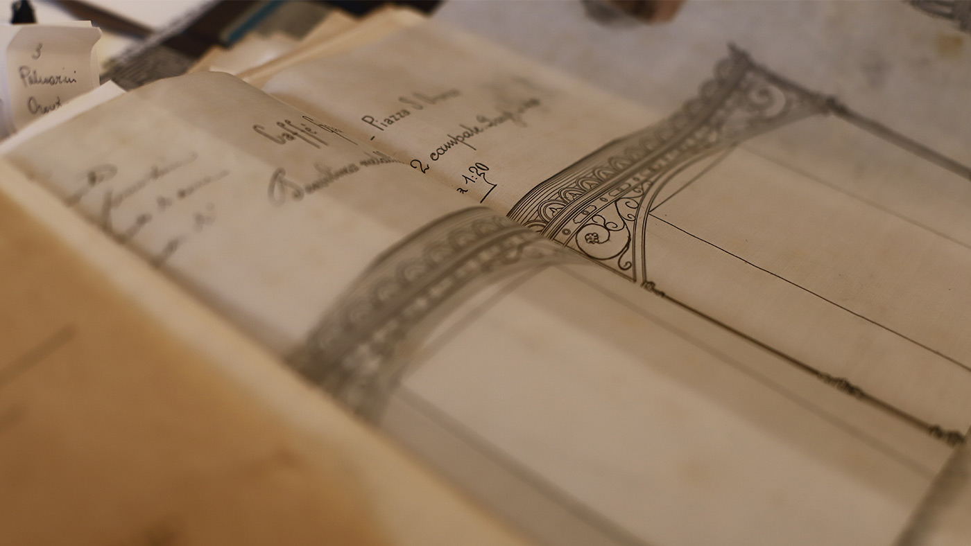 dettaglio di un volume dell'archivio privato di Beniamino Barletti